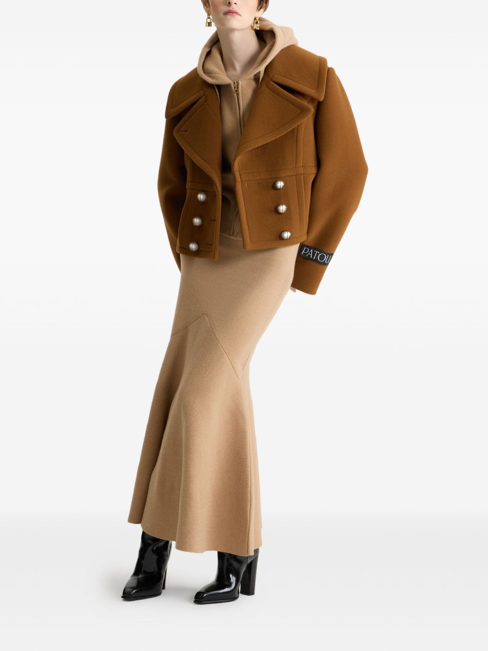 double-breasted wool jacket - 2