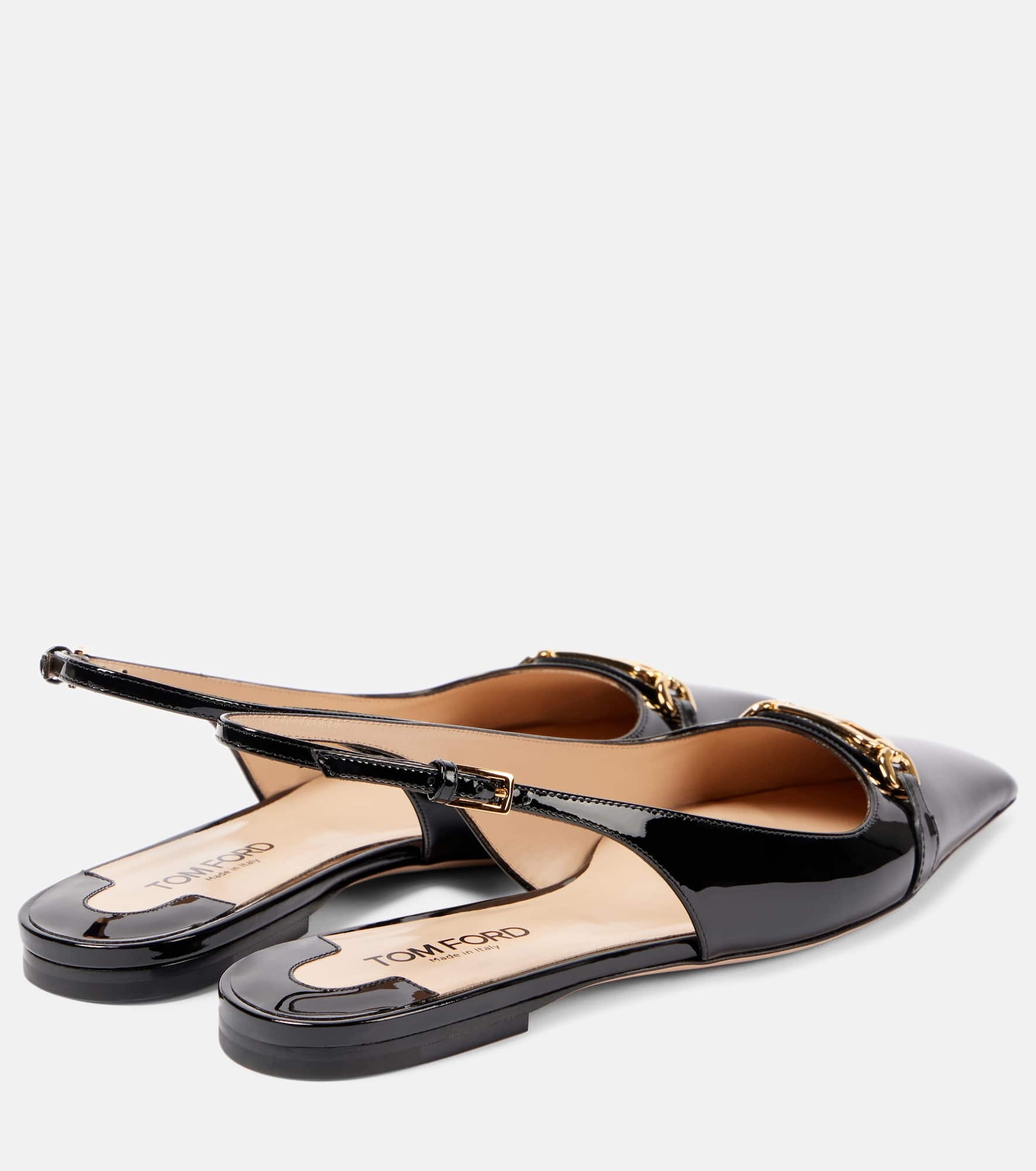 Whitney patent leather slingback flats - 2