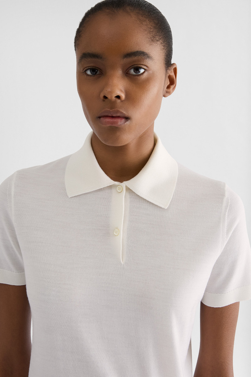 Wool Knit Polo T-Shirt 4