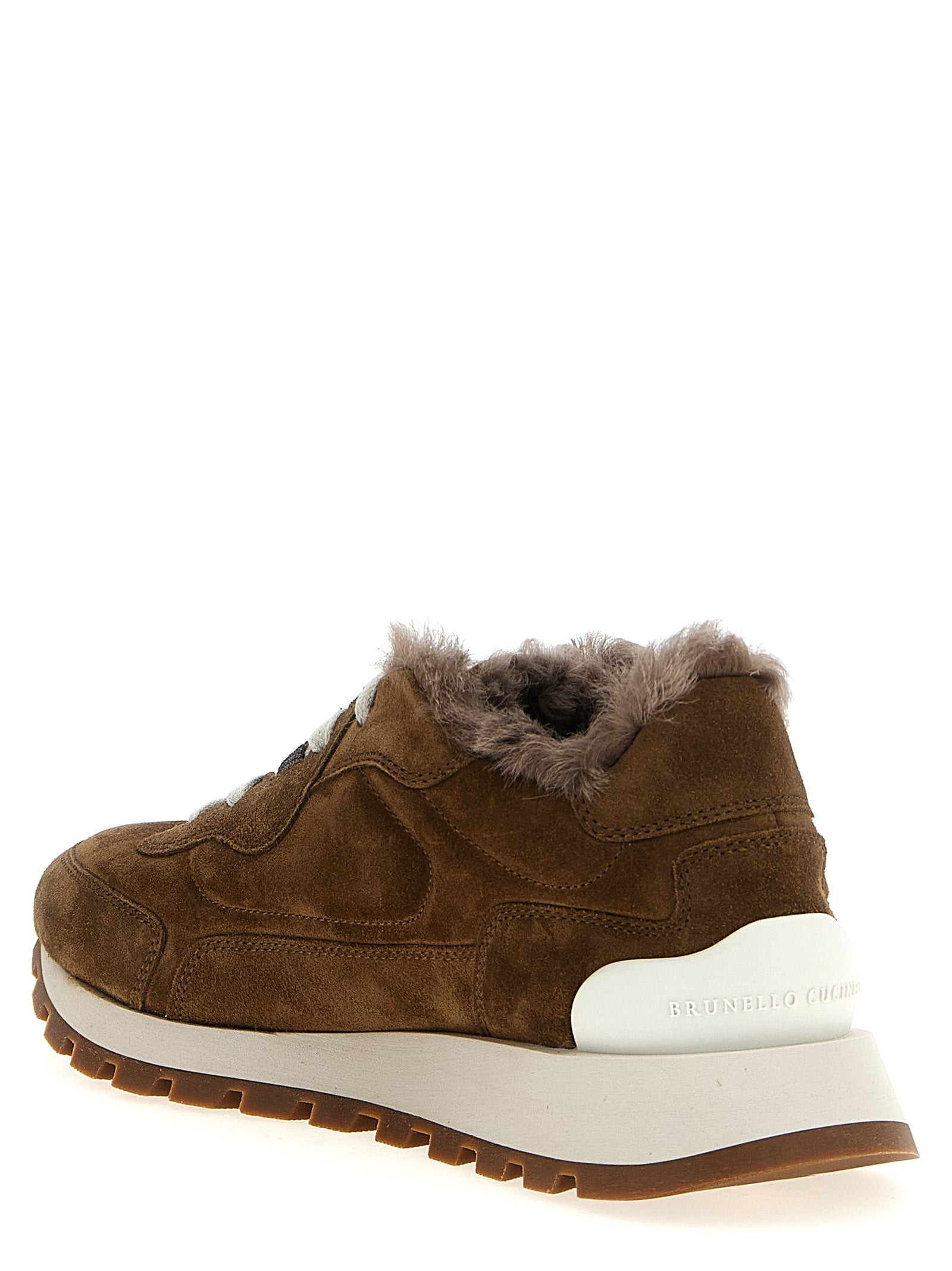 Monile Suede Sneakers Brown - 3