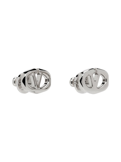 Valentino Silver VLogo Boldies Earrings outlook