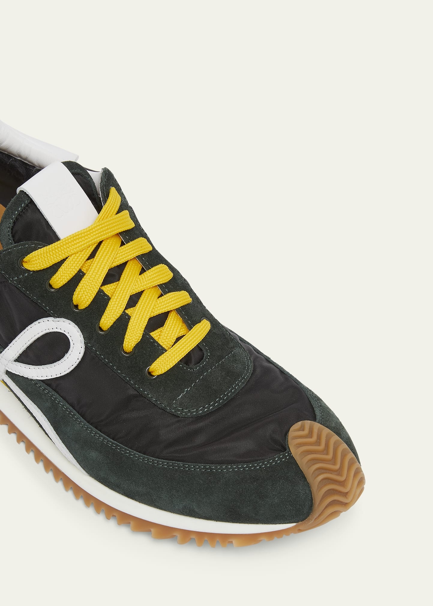 Men's Flow Runner 2.0 Nylon and Suede Low-Top Sneakers - 6