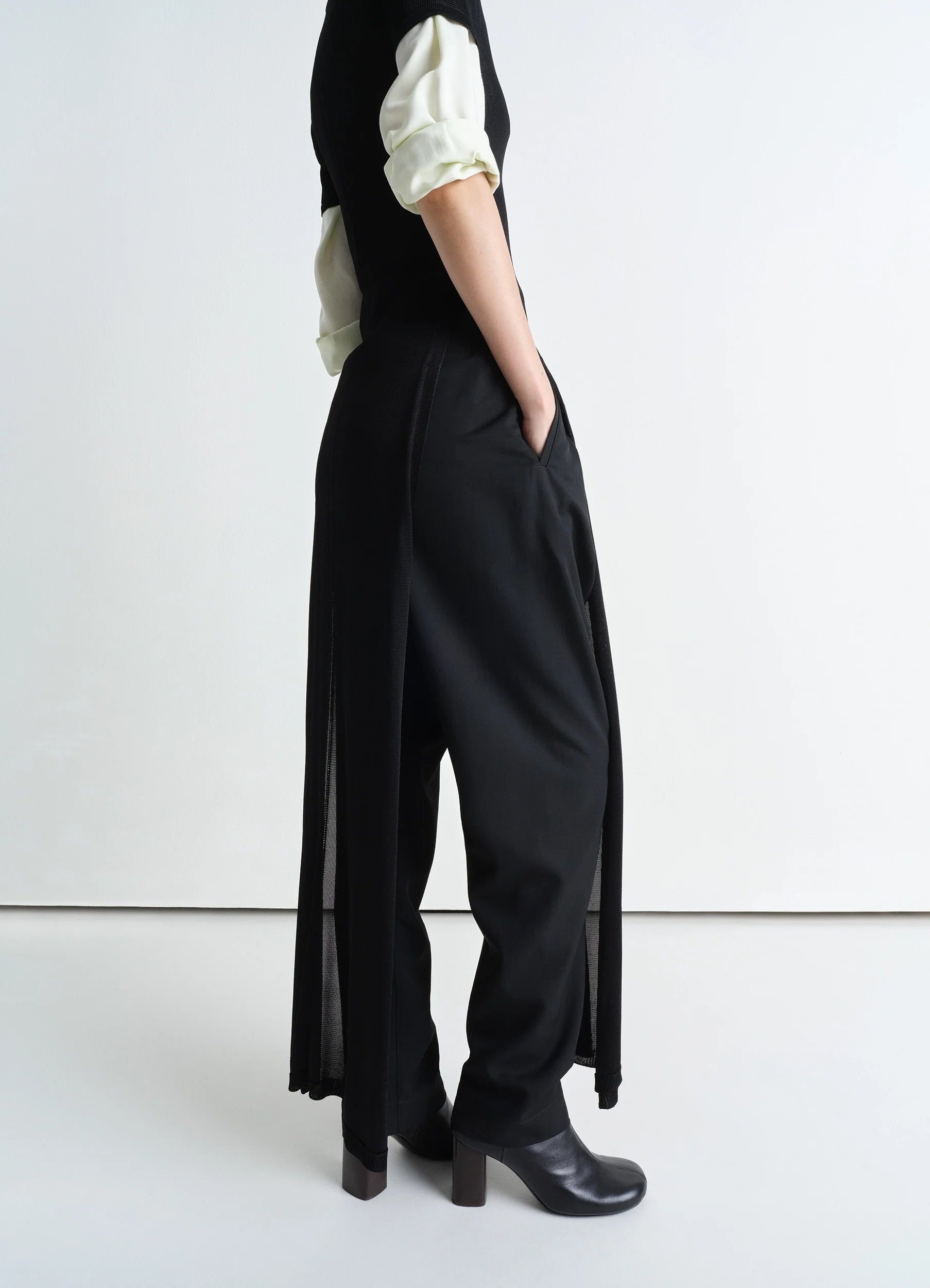 COLUMN DRESS WITH SLITS - 6