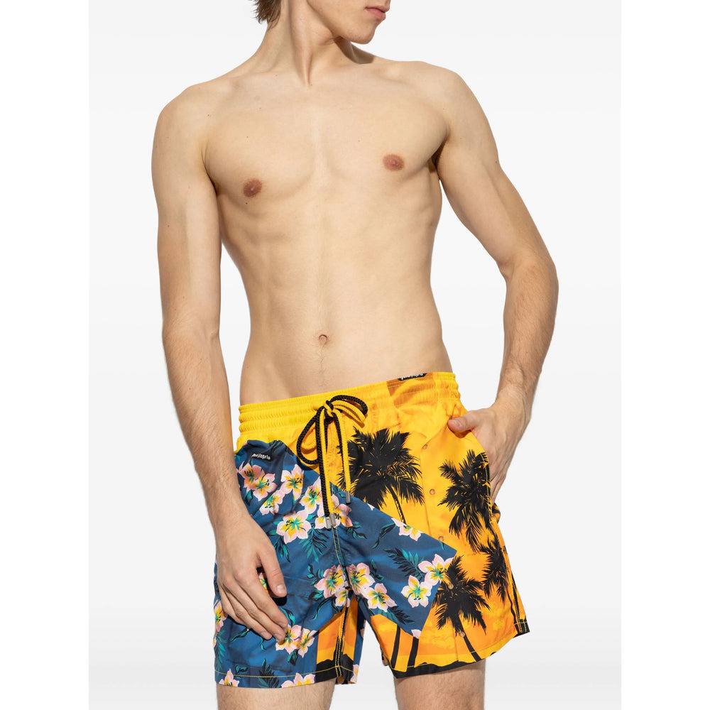 Palm Angels Blue Beachwear - Swim Shorts Men - 4