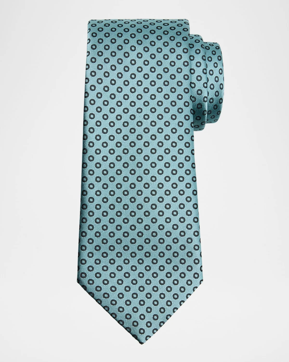 Men's Micro-Circle Silk Tie - 1