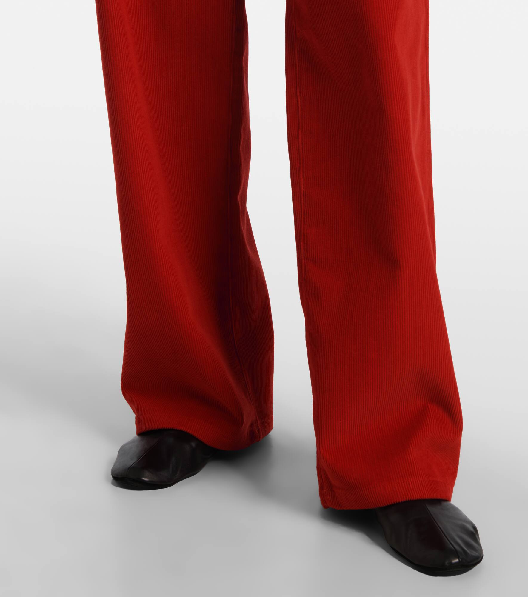 Cotton corduroy wide-leg pants - 5