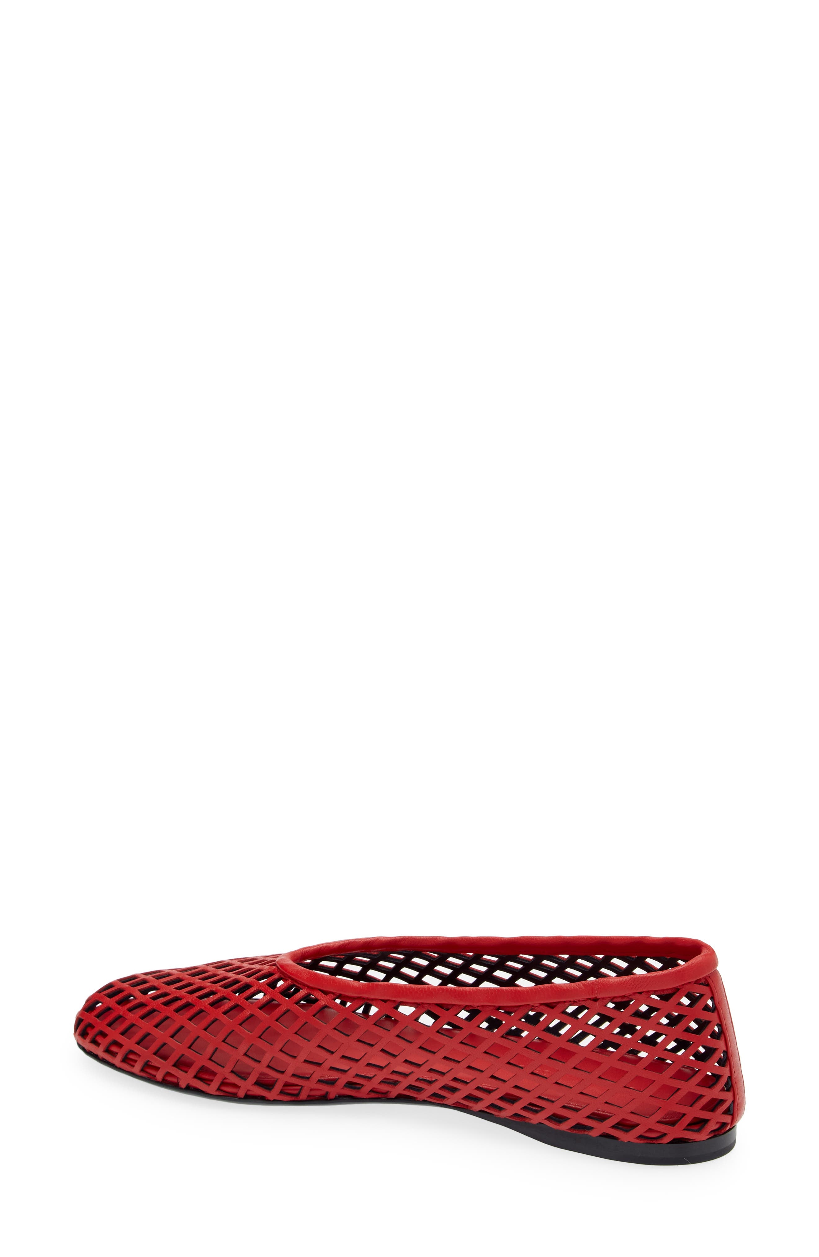 Proenza Schouler Tee Perforated Ballet Flat in Red at Nordstrom - 2