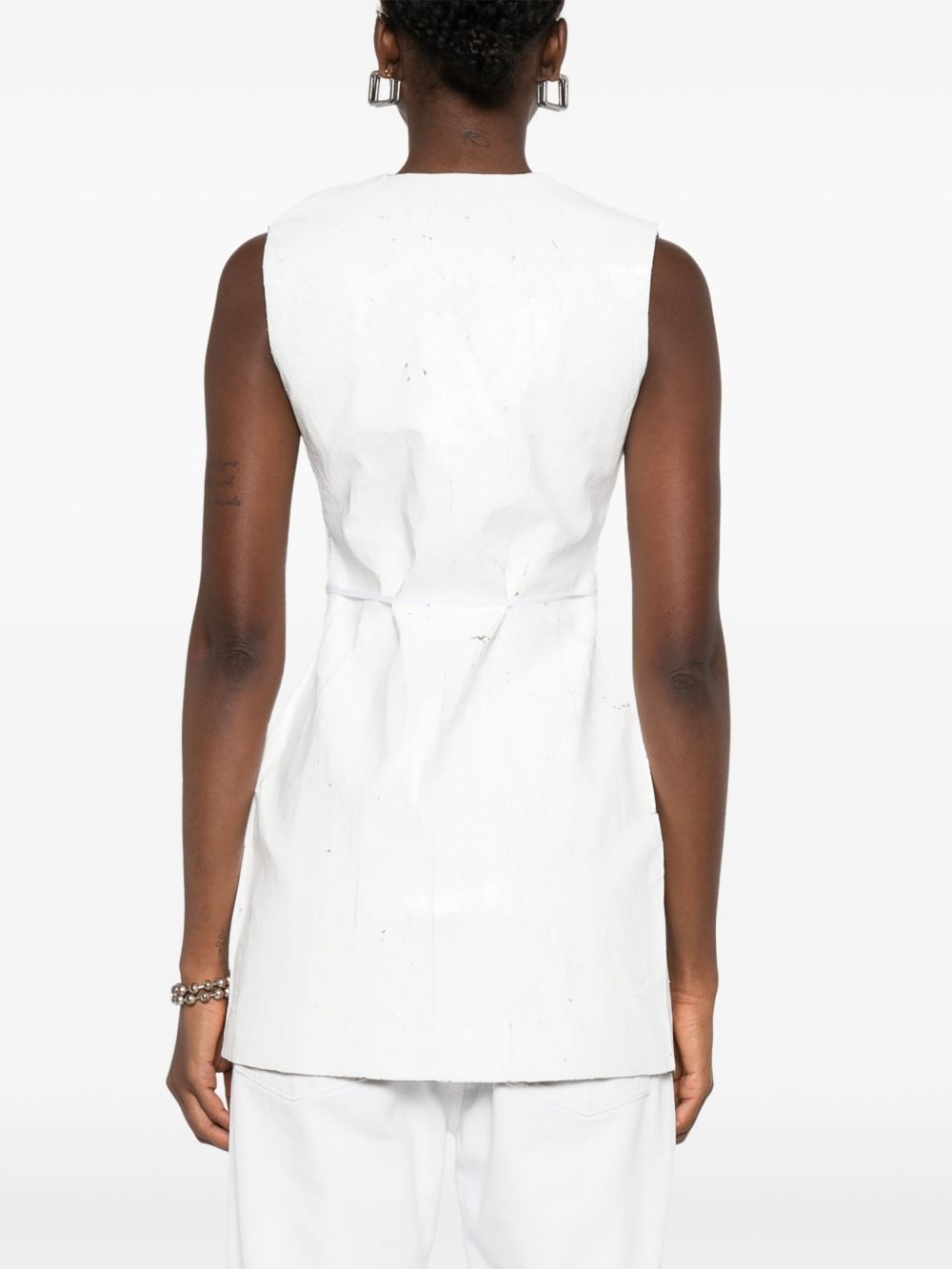 v-neck gilet - 4