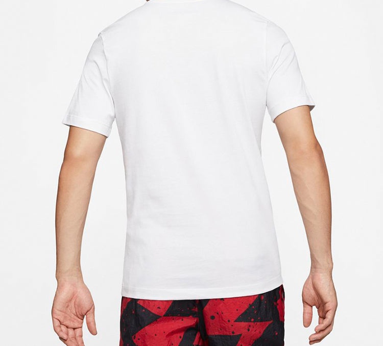 Air Jordan Poolside Chest Printing Short Sleeve White CJ6245-100 - 5