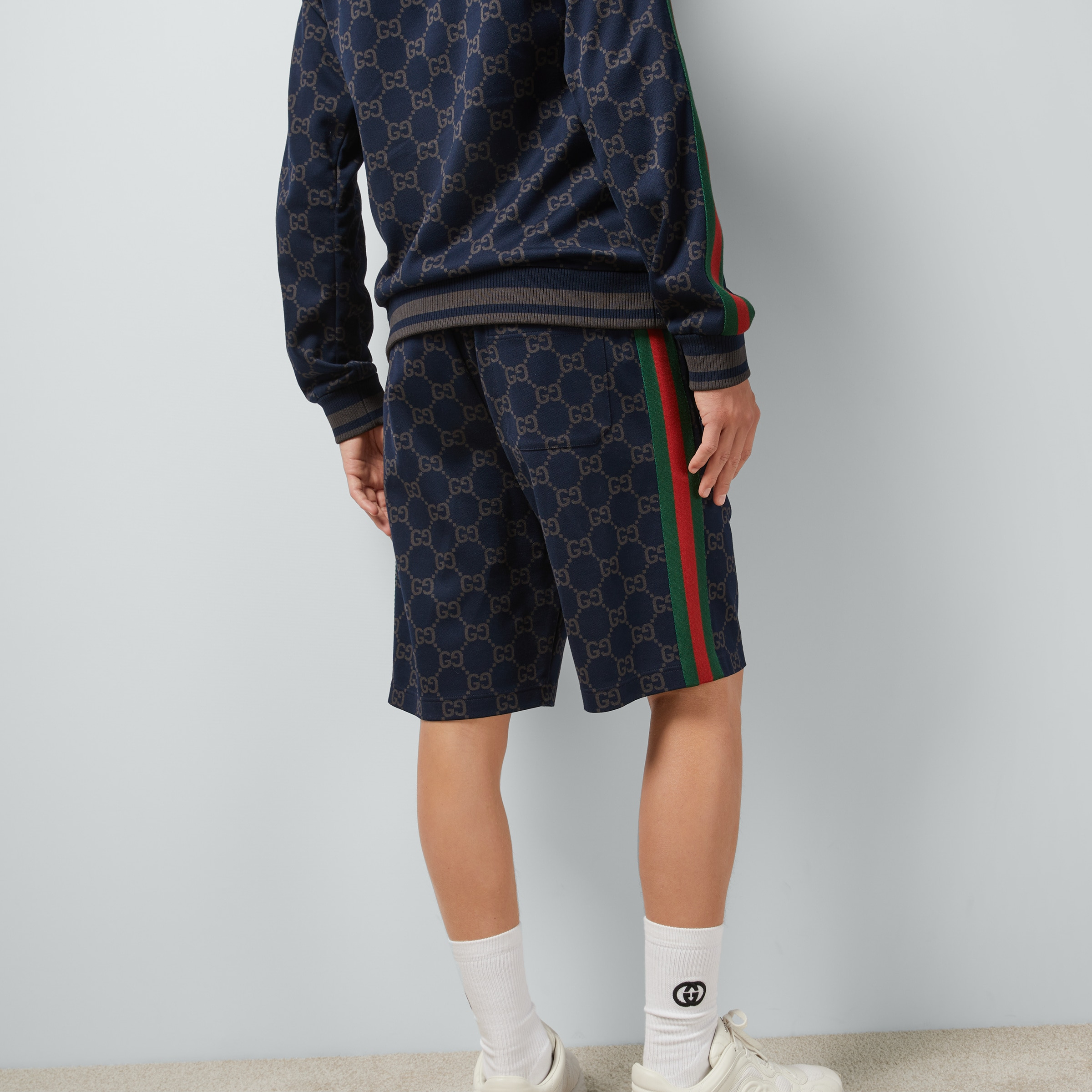 GG jersey cotton jogging shorts - 6