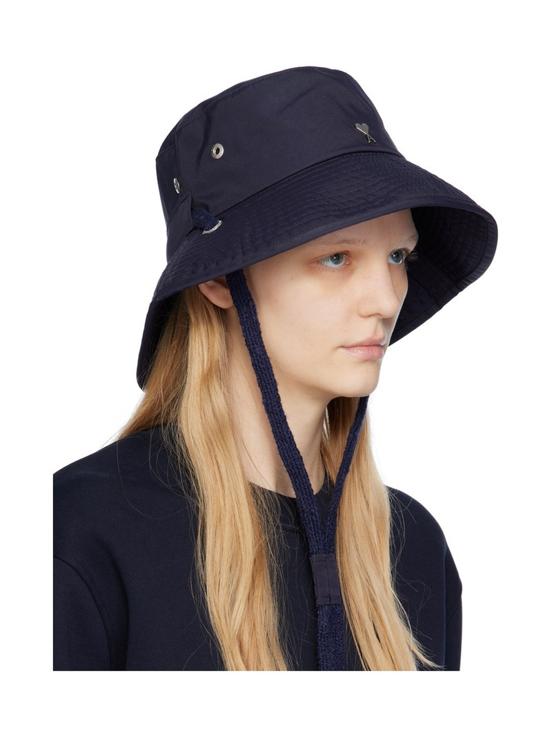 AMI Paris Navy Ami de Cœur Bucket Hat outlook