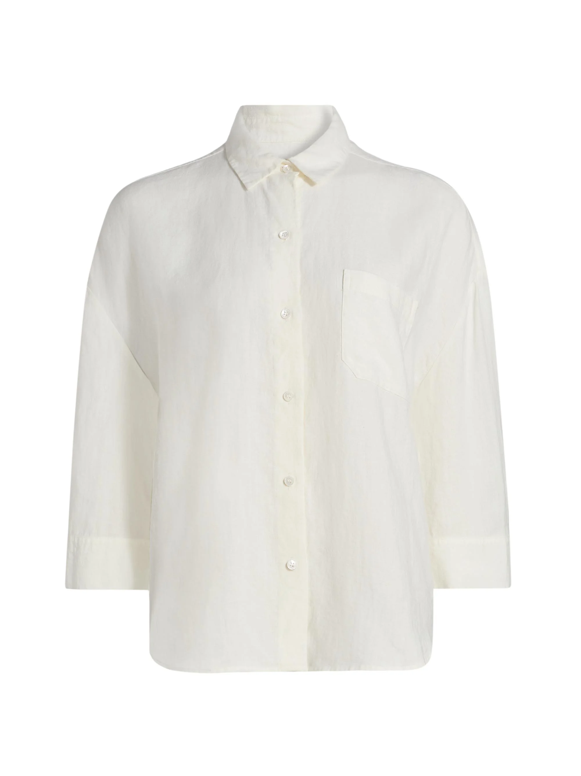 Women's Logan Linen Button-Front Shirt - Ivory - 1
