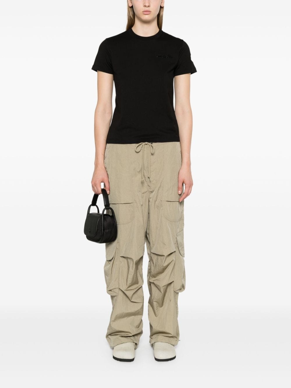 logo-embellished cotton T-shirt - 2