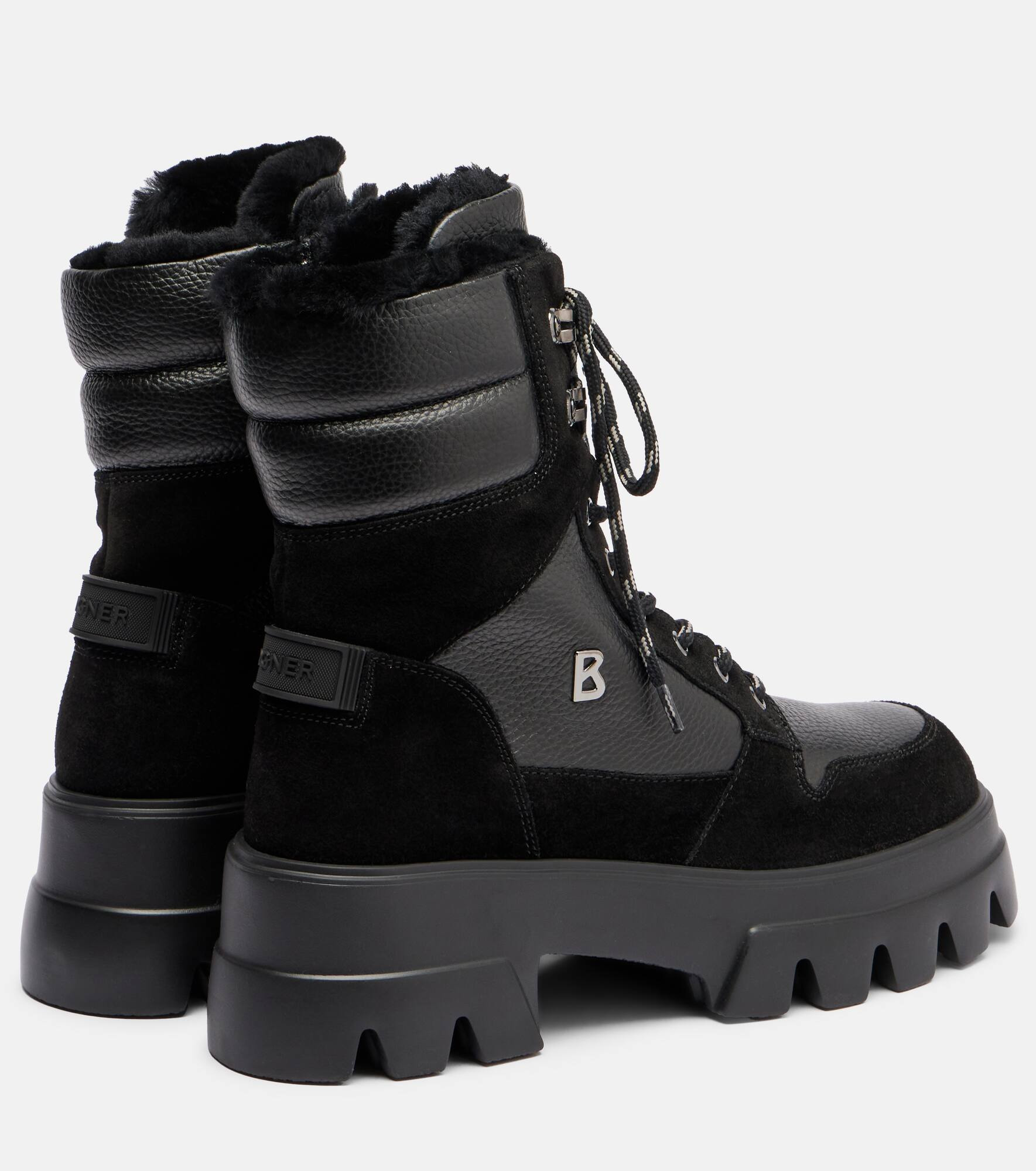 Sapporo suede and leather combat boots - 2
