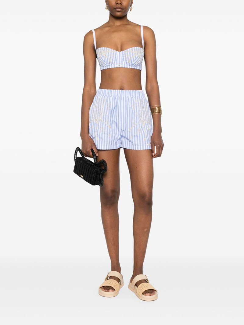 ELISABETTA FRANCHI striped cropped top outlook