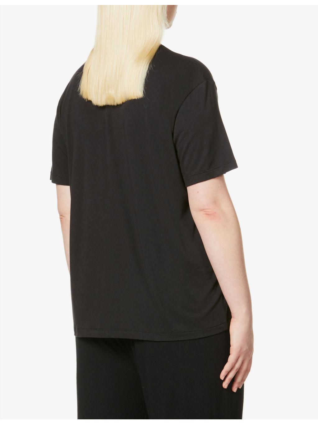 Boyfriend oversized stretch-jersey T-shirt - 4
