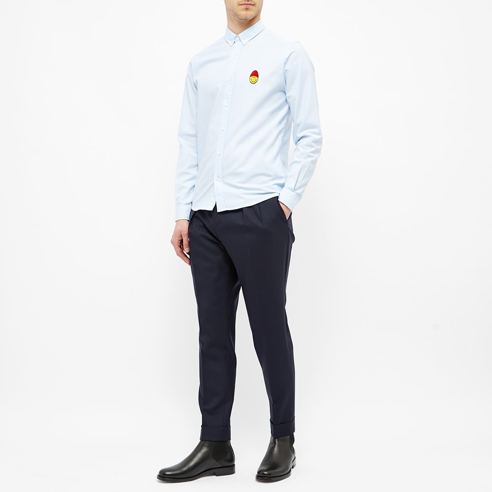 AMI Smiley Button Down Oxford Shirt - 5