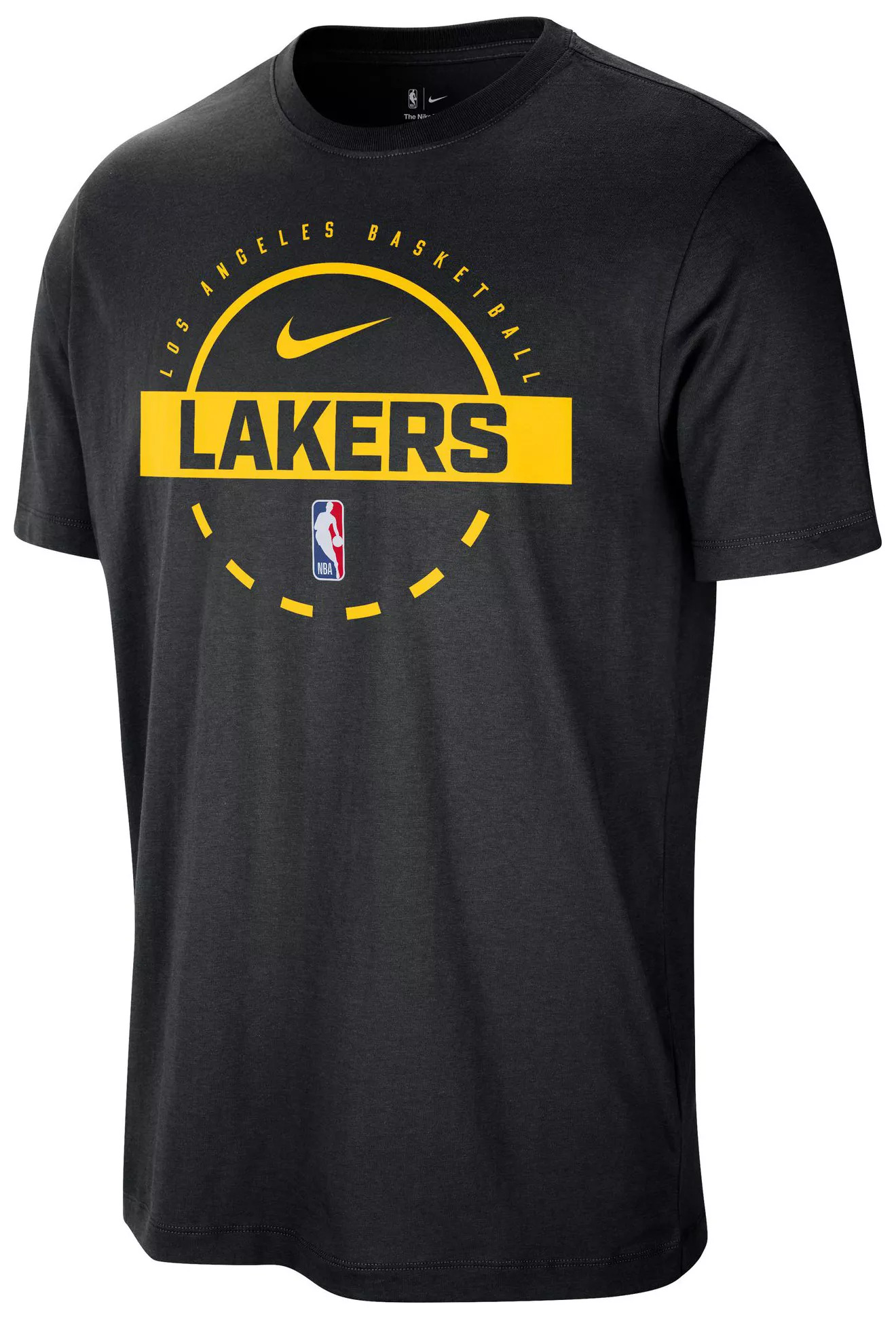 Nike Men's Los Angeles Lakers Black On Court Practice Long Sleeve T-Shirt - 1