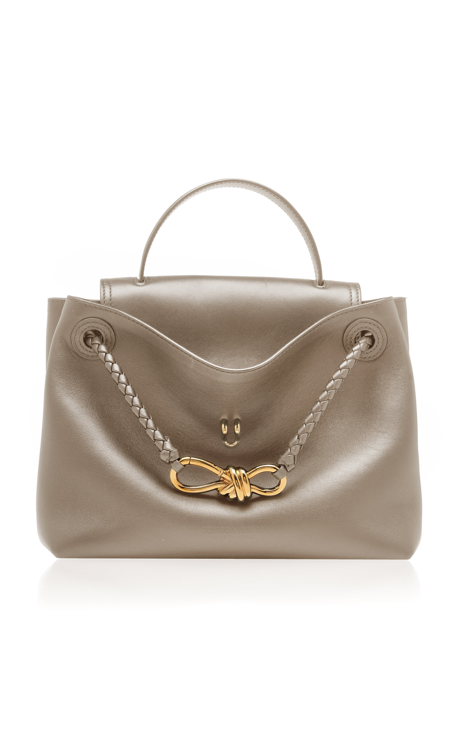 Small Ciao Ciao Leather Top Handle Bag grey - 6