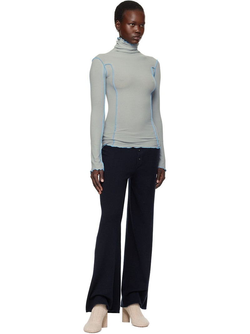 BASERANGE Blue Omato Turtleneck outlook