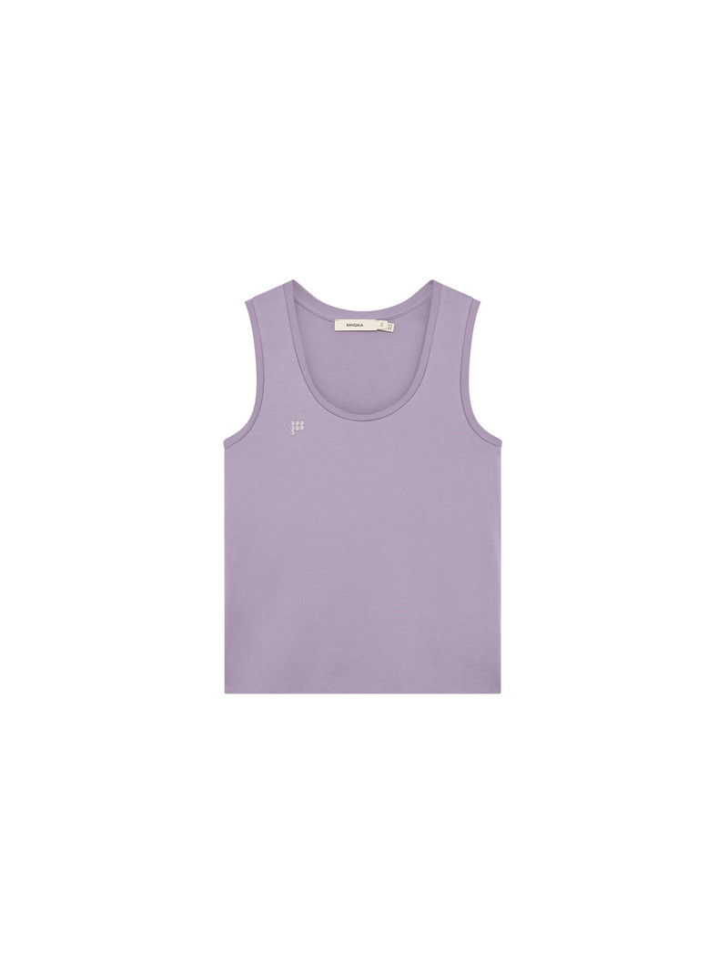 Womens Cotton Tank Top - Dusty Mauve 1