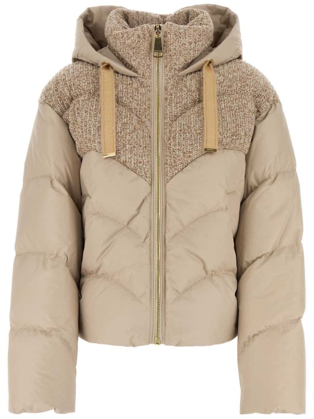 hooded down jacket - 1