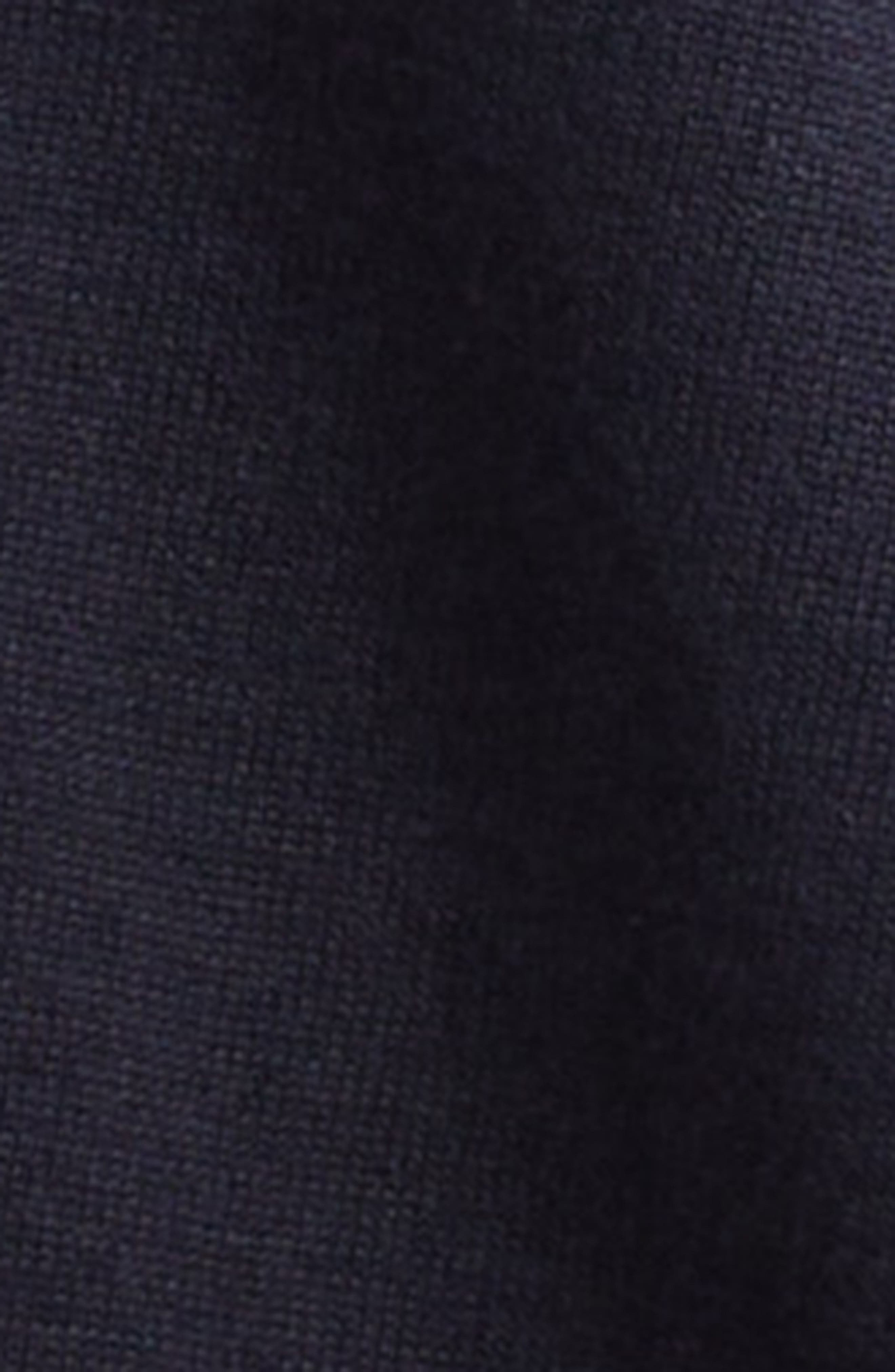 Sacai Floral Panel Mixed Media Cardigan in Navy/Green at Nordstrom - 7