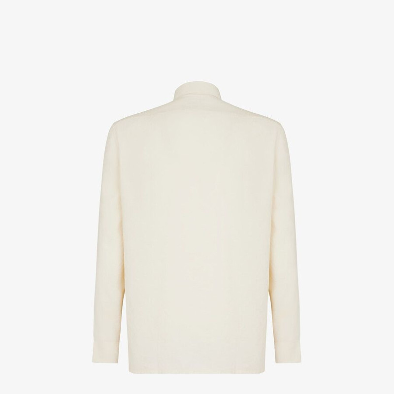 FENDI White tech fabric shirt outlook