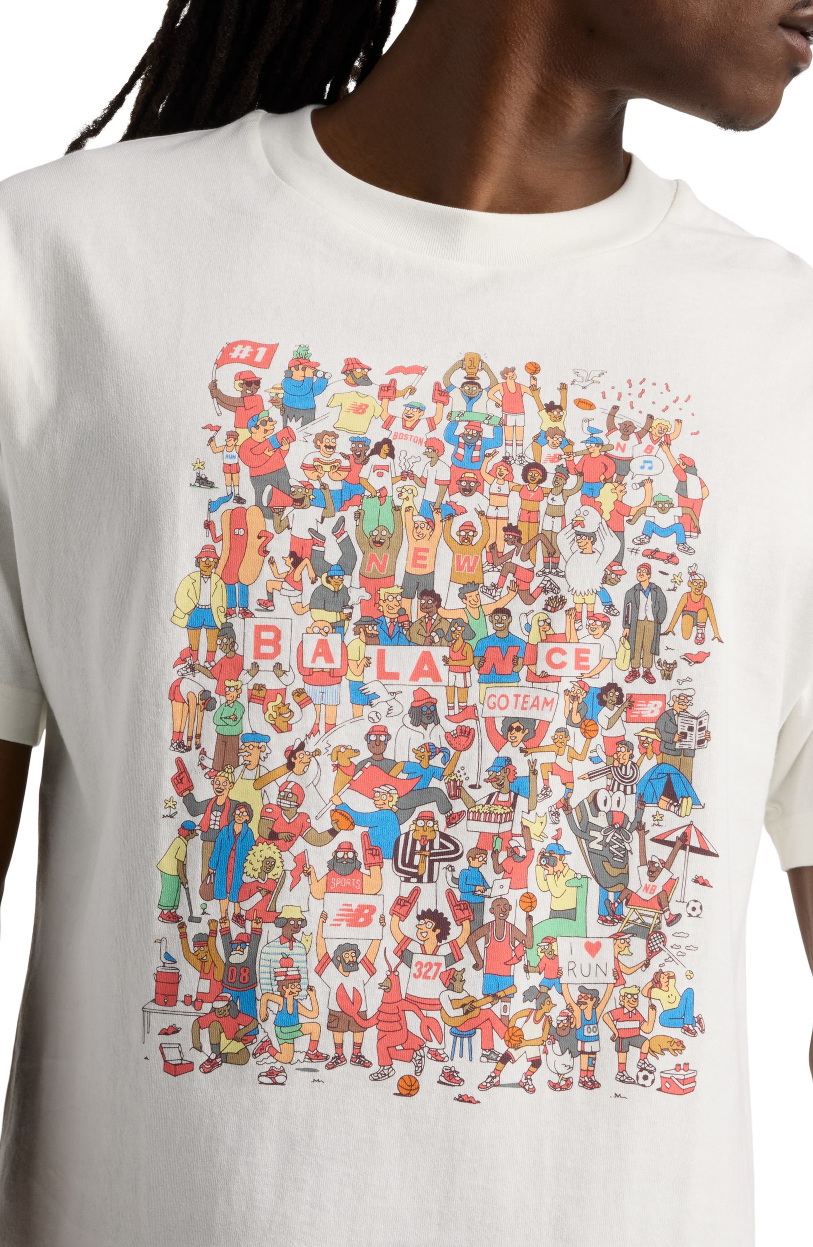 New Balance Athletics Prep Rally Graphic T-Shirt in Sea Salt at Nordstrom - 4