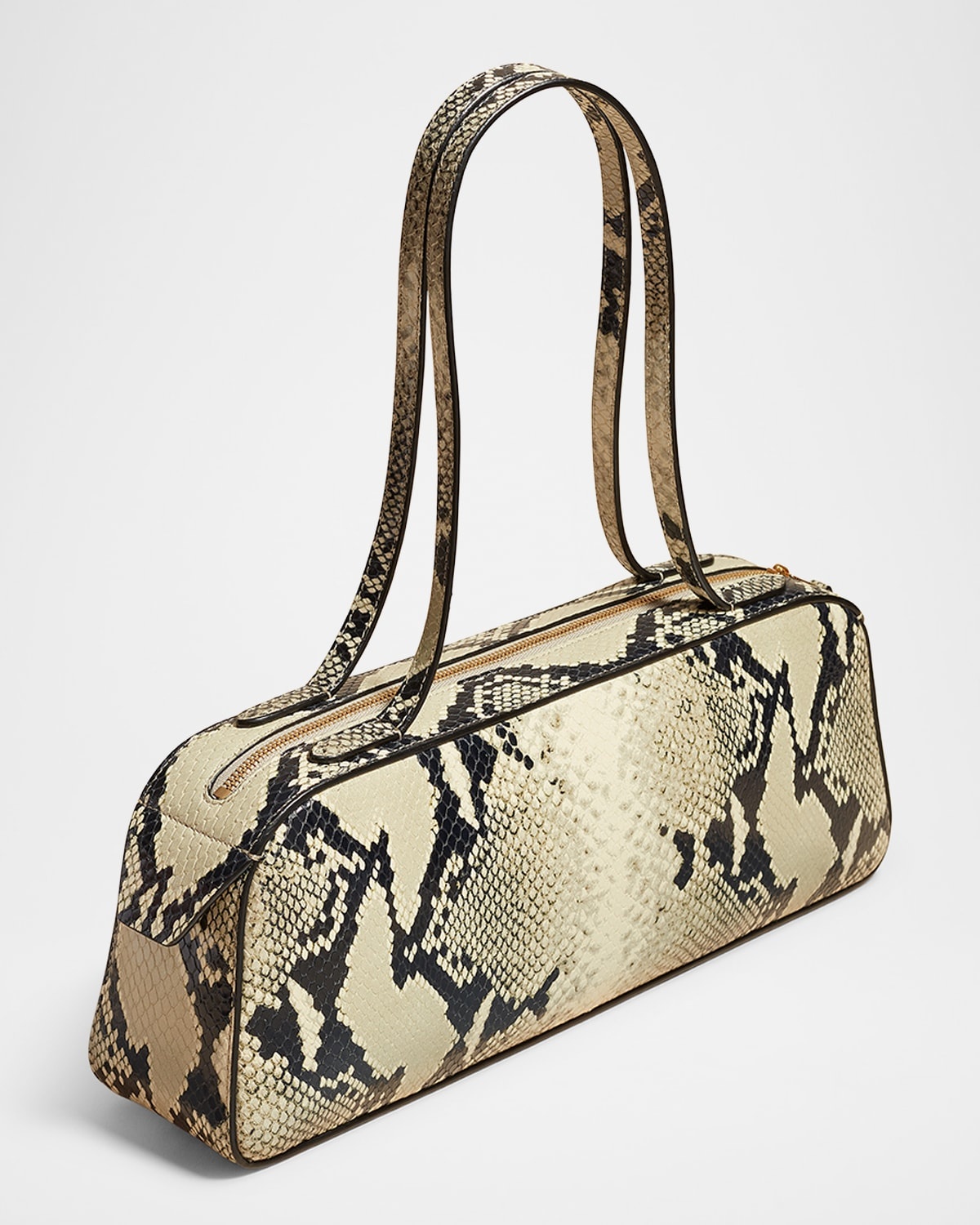 Simona Python-Embossed Leather Shoulder Bag - 5