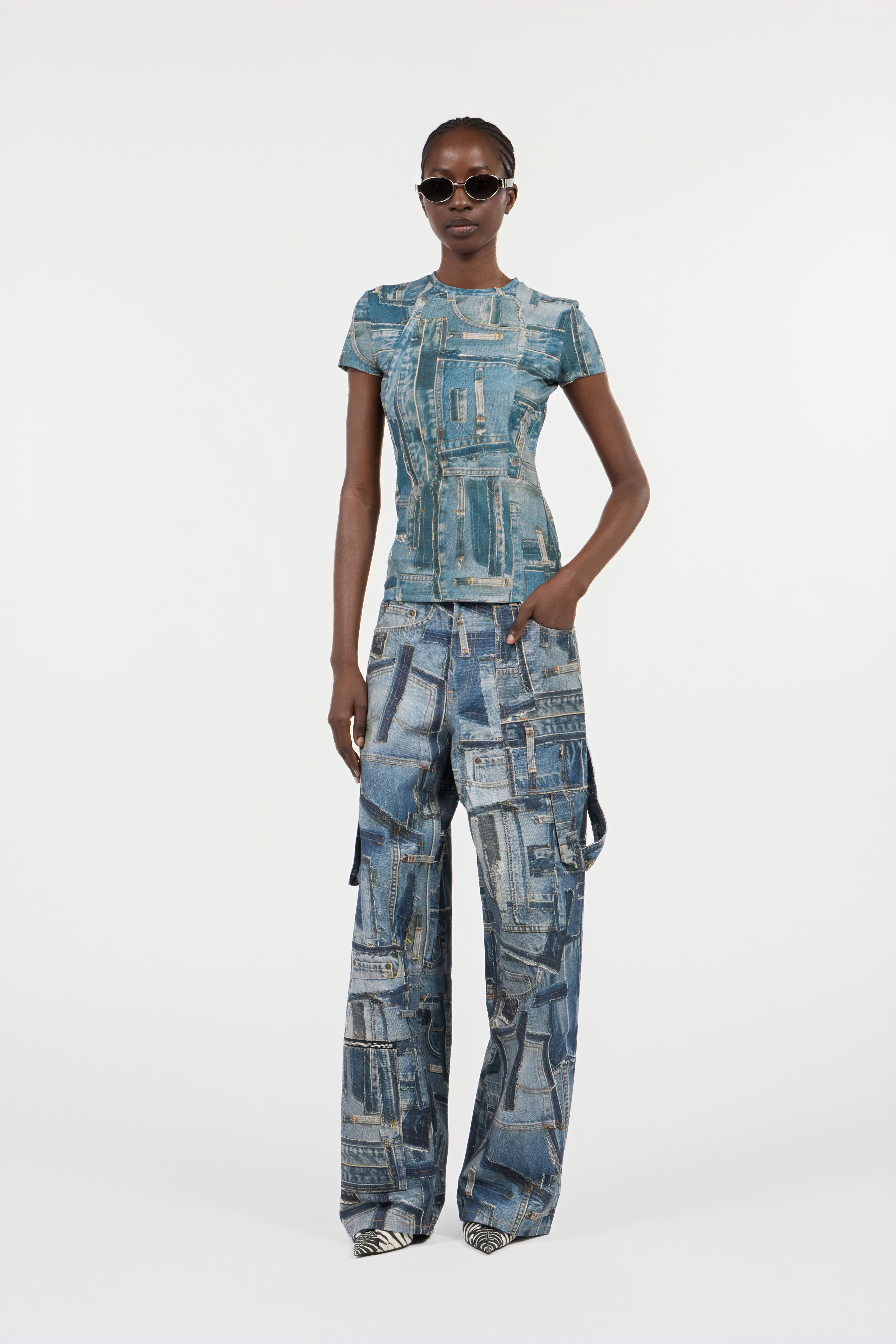 Patchwork Capsule Collection Cargo Jeans - 2