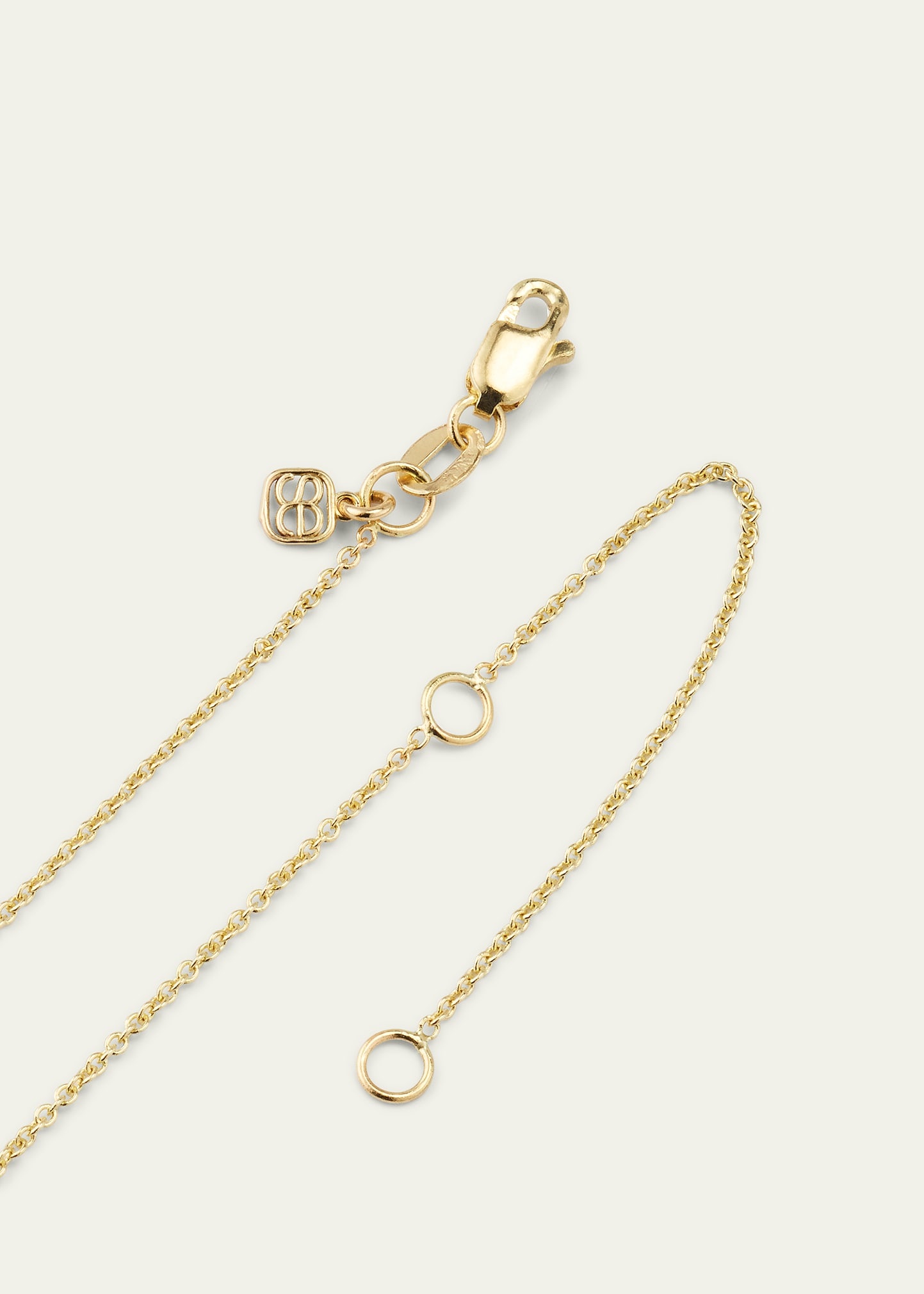 14K Yellow Gold Beehive Charm Necklace - 4