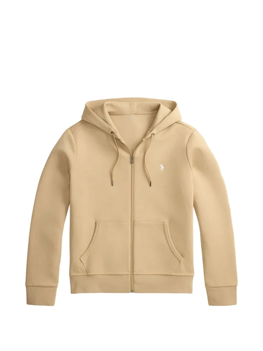 LOGO-EMBROIDERED ZIP-UP HOODIE - 1