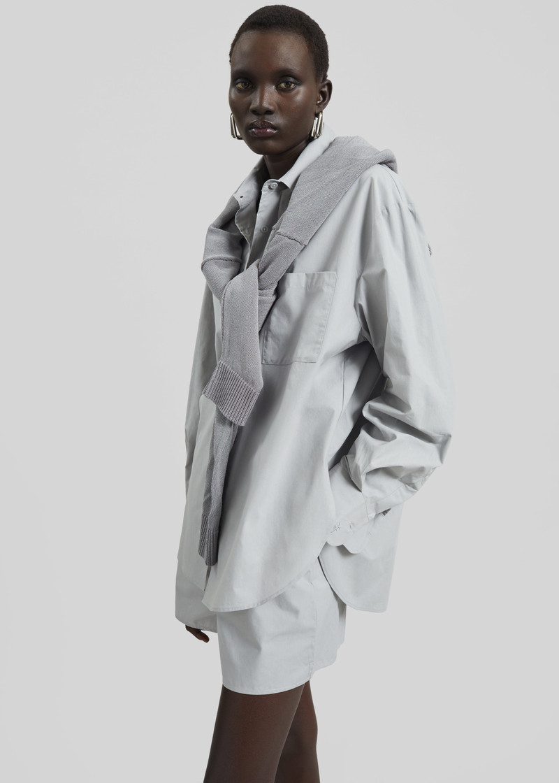 Lui Organic Cotton Shirt - Ice 4