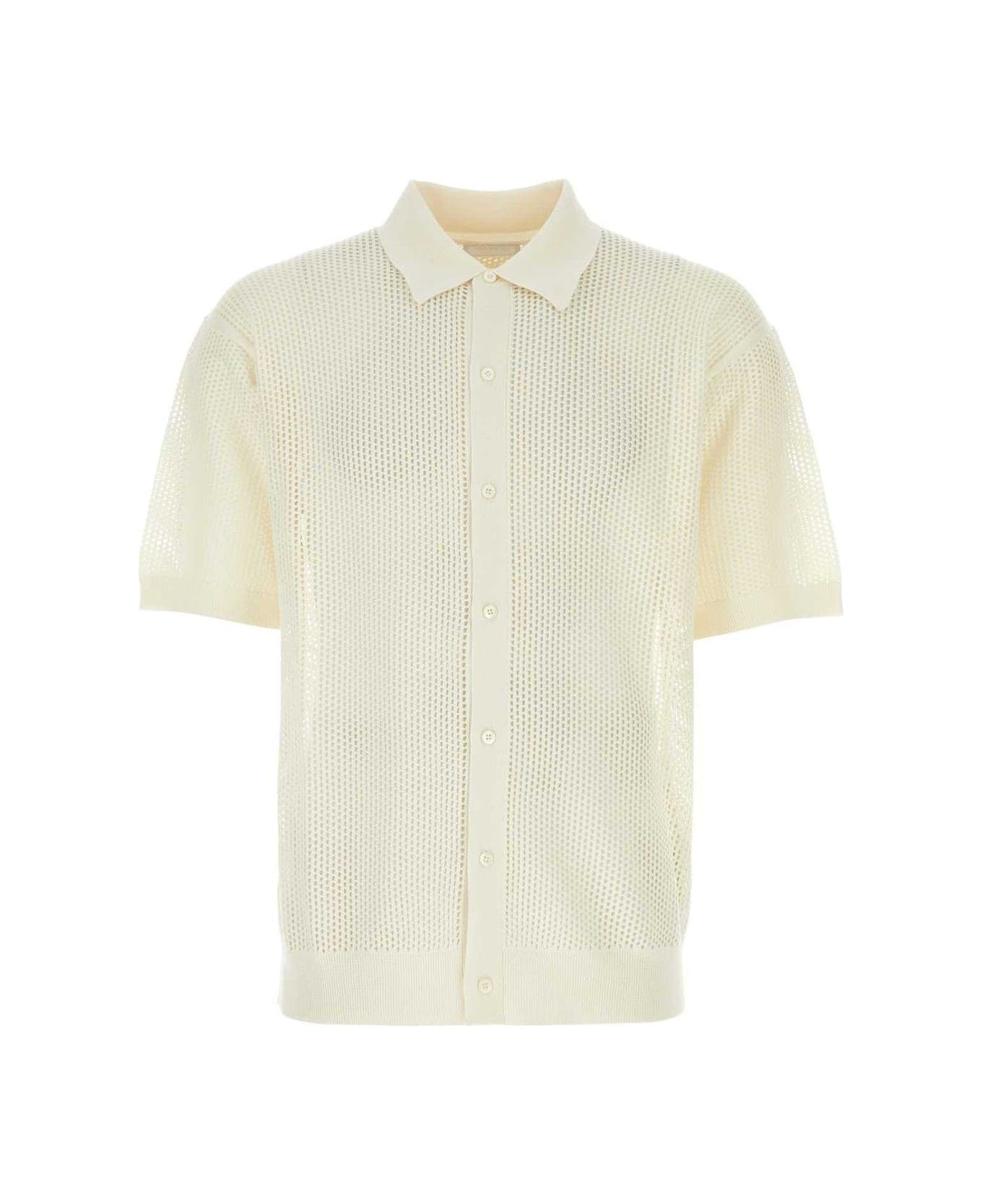 Short-sleeved Collared Cardigan - 1