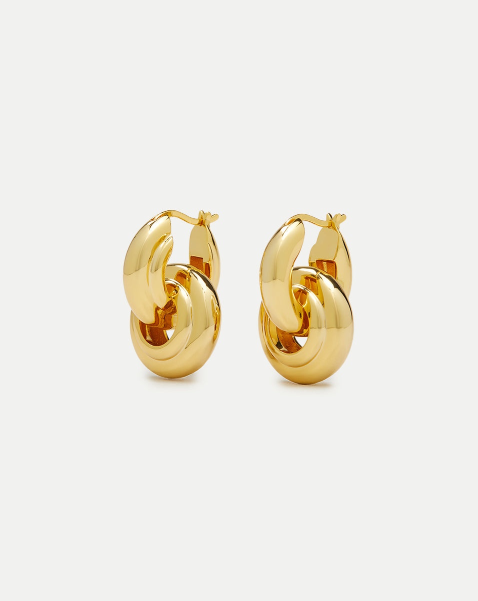 INTERLOCKING HOOP EARRINGS - 1