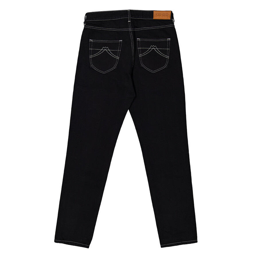 Kenzo Logo-Patch Denim Pants - 6