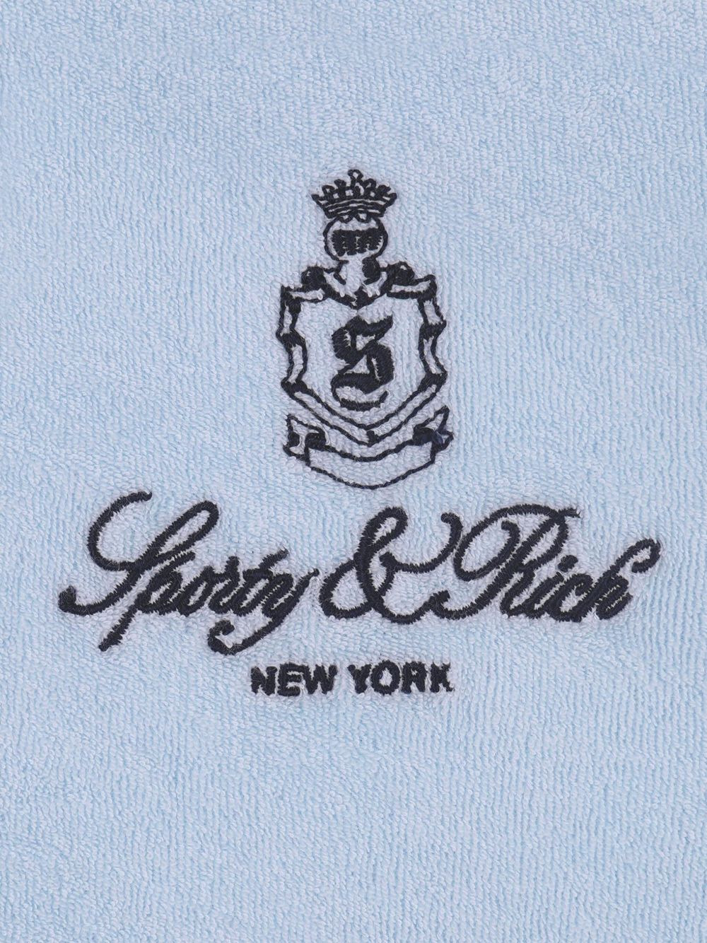 embroidered-logo shorts - 3