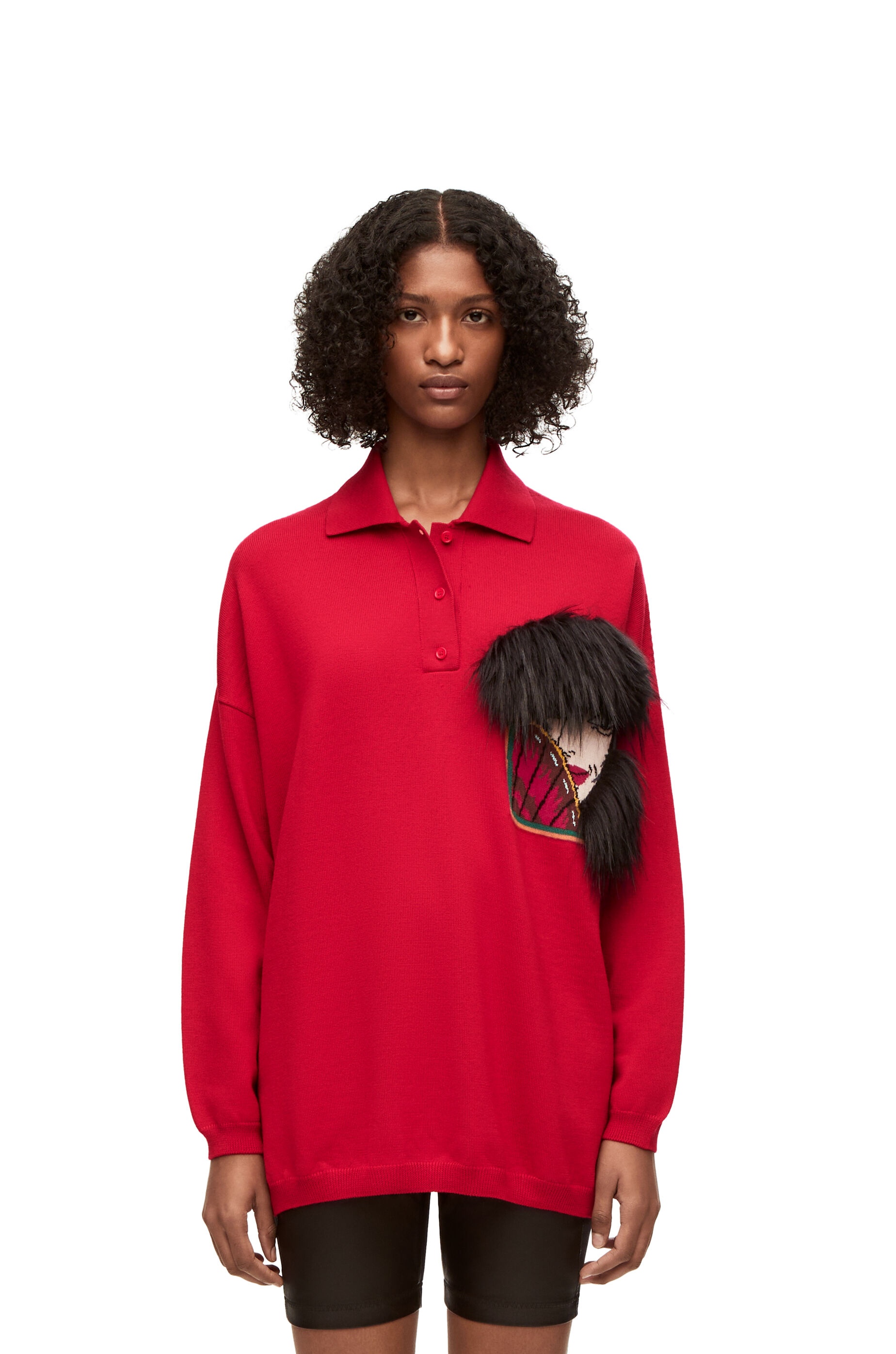 Witch of the Waste polo sweater in wool - 3