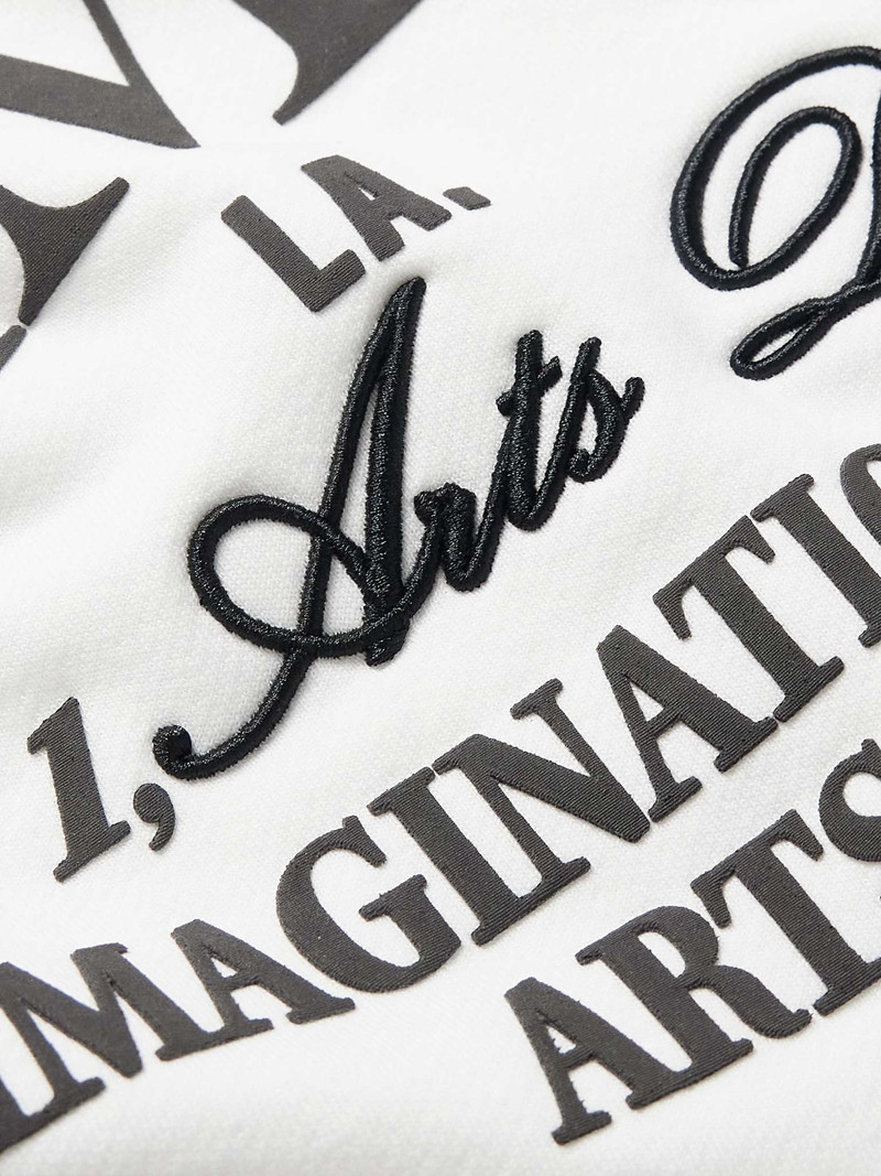 Logo-Appliquéd Embroidered Cotton-Jersey Hoodie 5