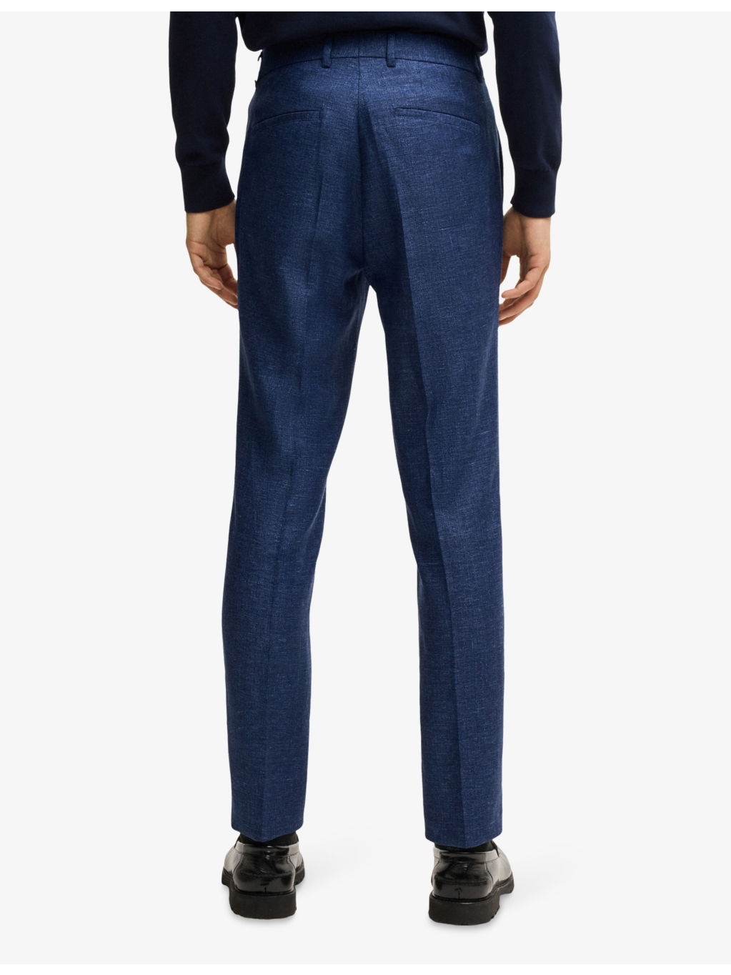 Straight-Leg Slim-Fit Stretch-Woven Trousers - 4