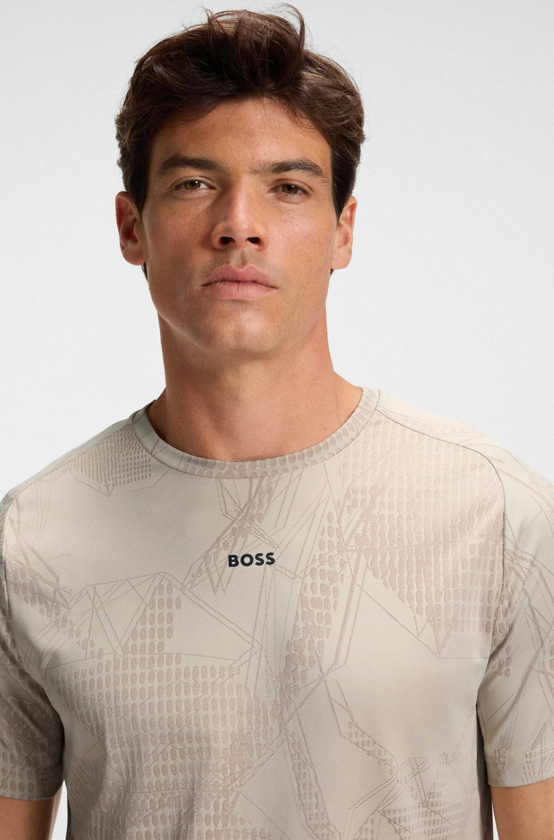 ACTIVE JACQUARD-PATTERN T-SHIRT WITH MOISTURE MANAGEMENT 3