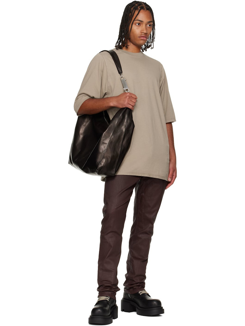 Rick Owens DRKSHDW Burgundy Concordians Oversized Hoodie outlook