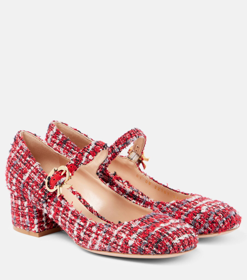Mary Ribbon bouclé Mary Jane pumps - 1