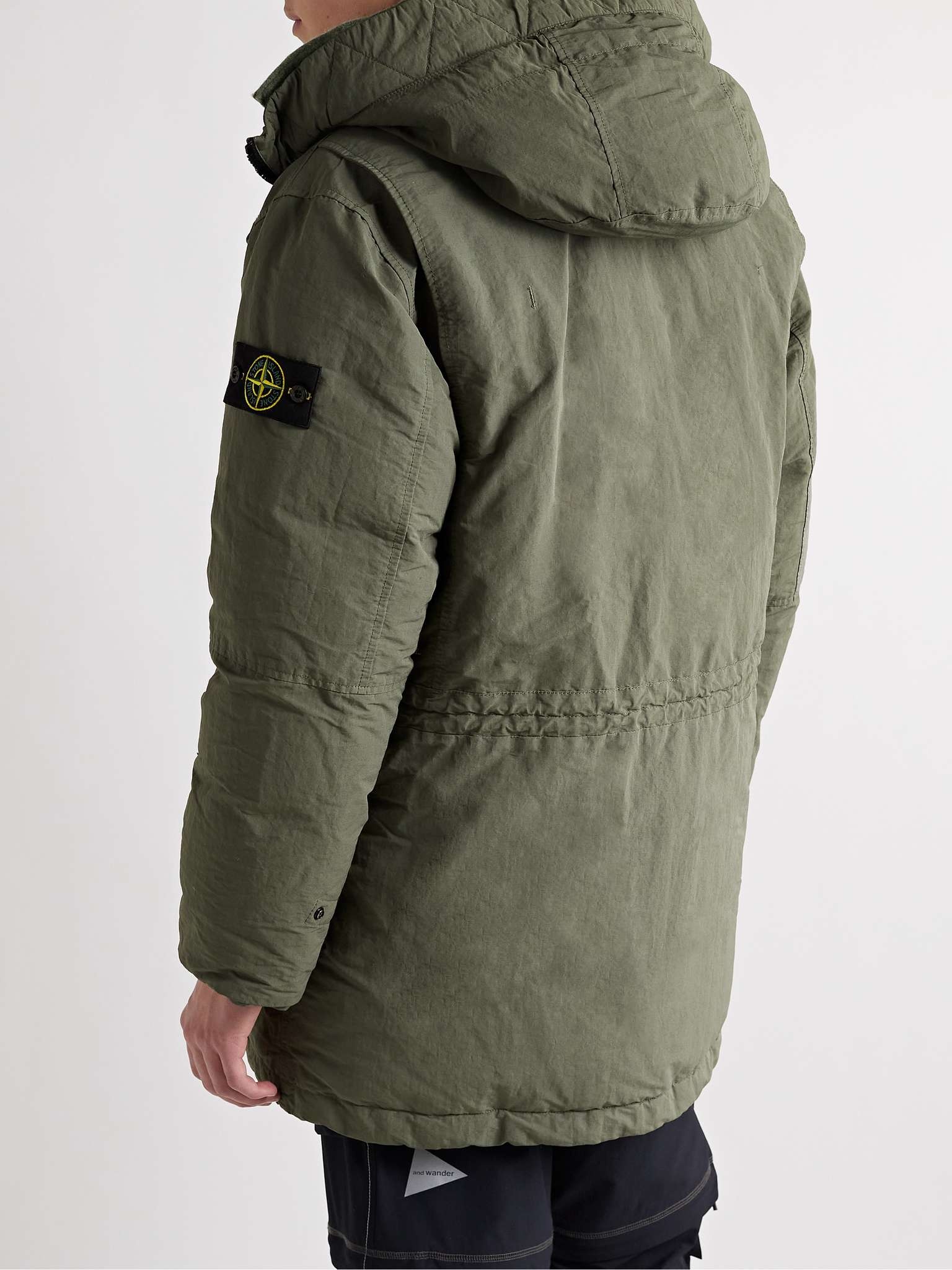 Logo-Appliquéd Coated-Nylon Hooded Down Parka - 4