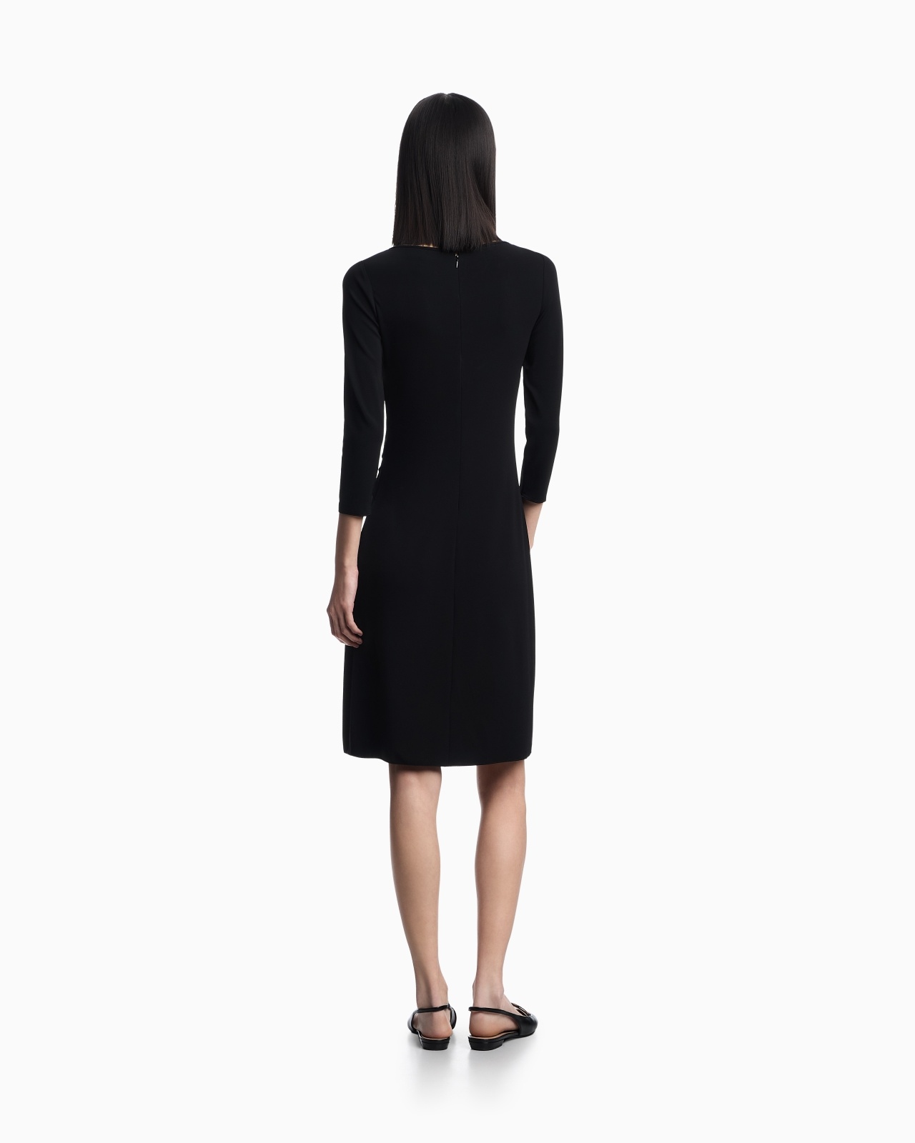 INTERLOCK JERSEY TORCHON DRESS - 3