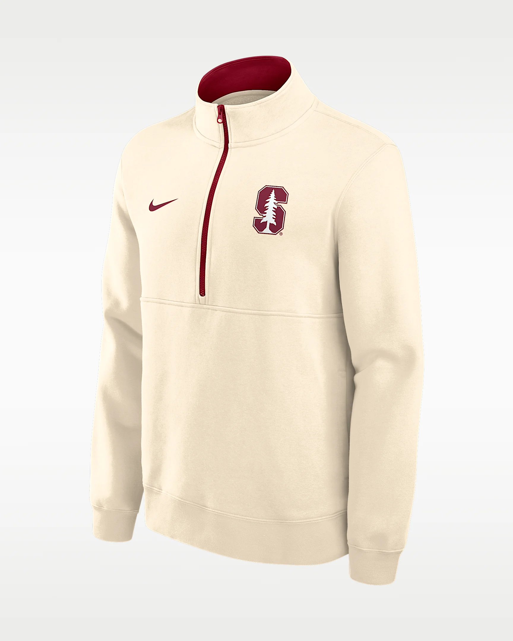 Stanford Primetime Primary Logo Men's Nike College 1/2-Zip Crew - 1