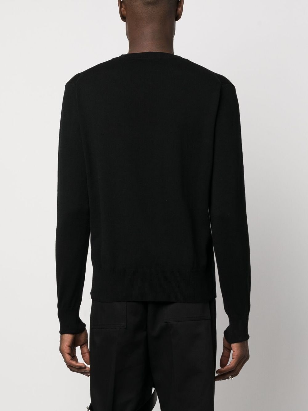 Orb-embroidery crew-neck jumper - 4