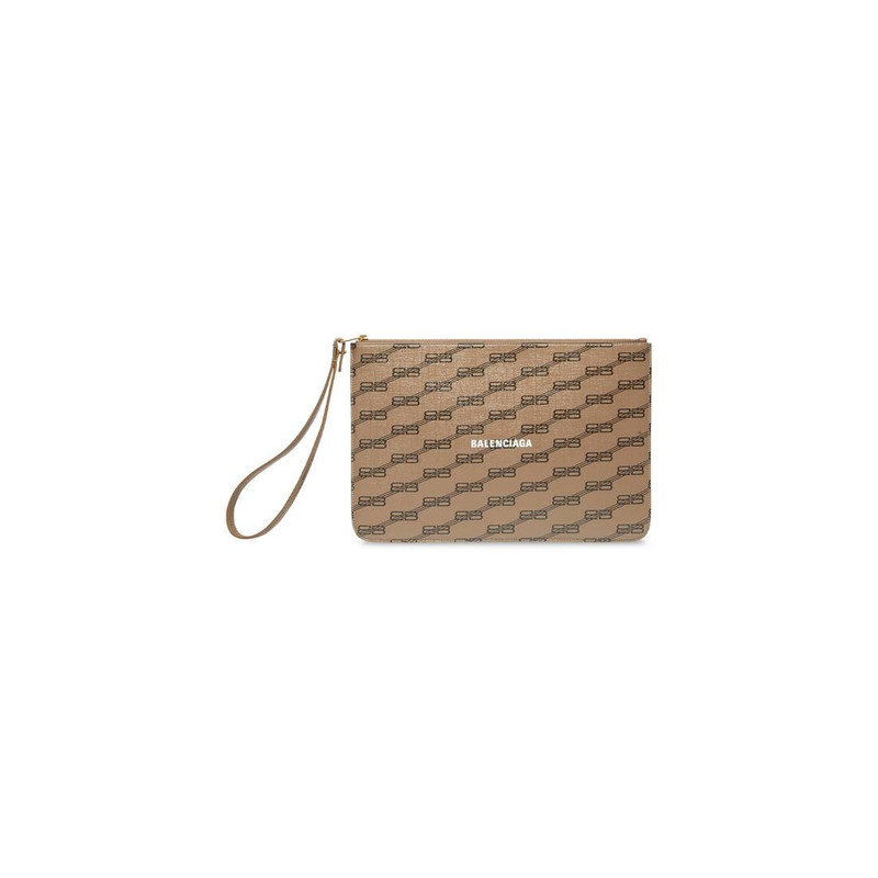 signature medium pouch with handle bb monogram coated canvas 1