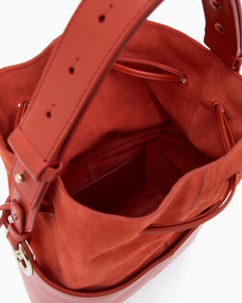 SMOOTH CALFSKIN BUCKET BAG 4